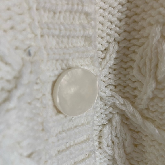 Cotton cropped cardigan. Size M. - Picture 3 of 5